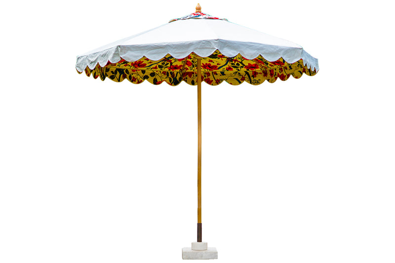 amazing white top parasol