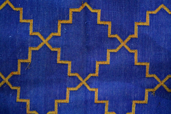 Gold Bacheega blue rug