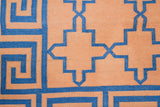 Rug blue and light brown
