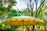 parasol with wooden work